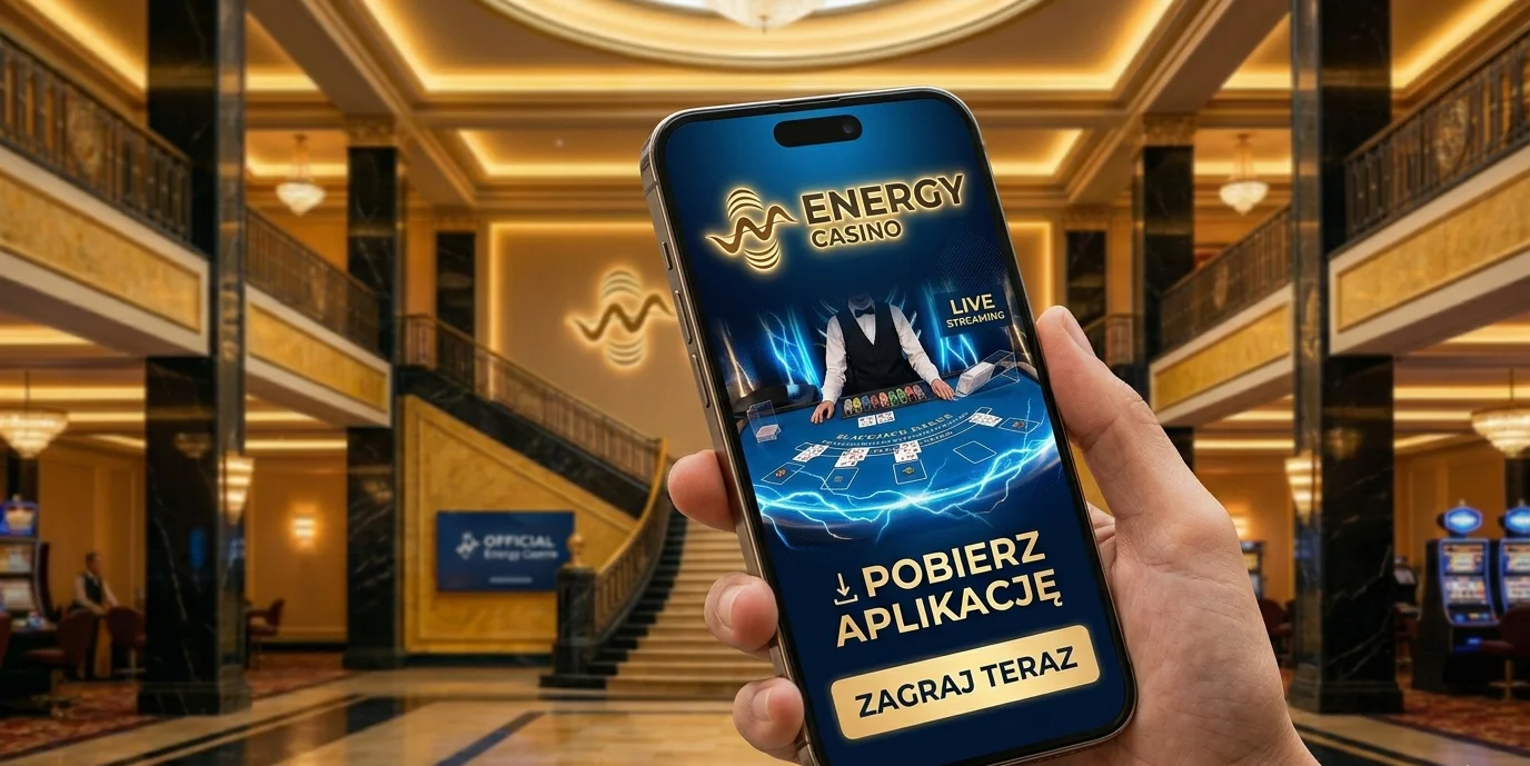 Energy Casino aplikacja mobilna z grą blackjack na żywo