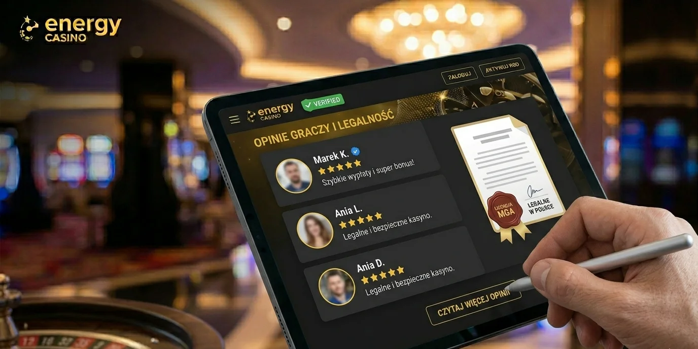 Opinie graczy o Energy Casino i certyfikaty zaufania